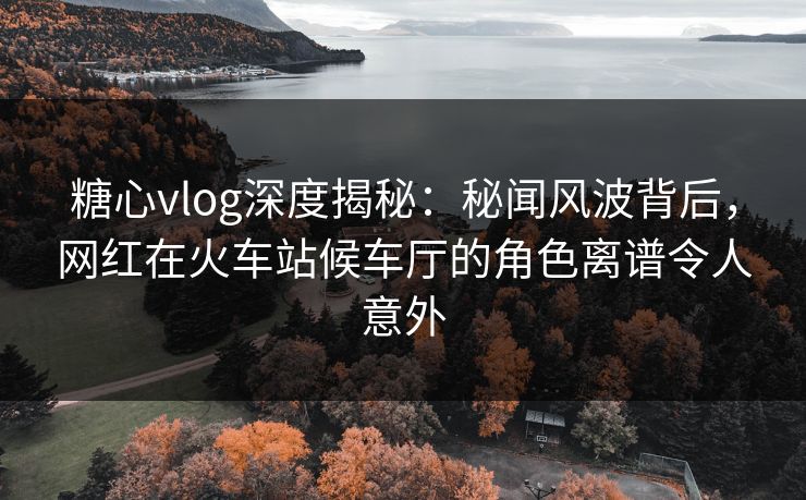 糖心vlog深度揭秘:秘闻风波背后,网红在火车站候车厅的角色离谱令人意外